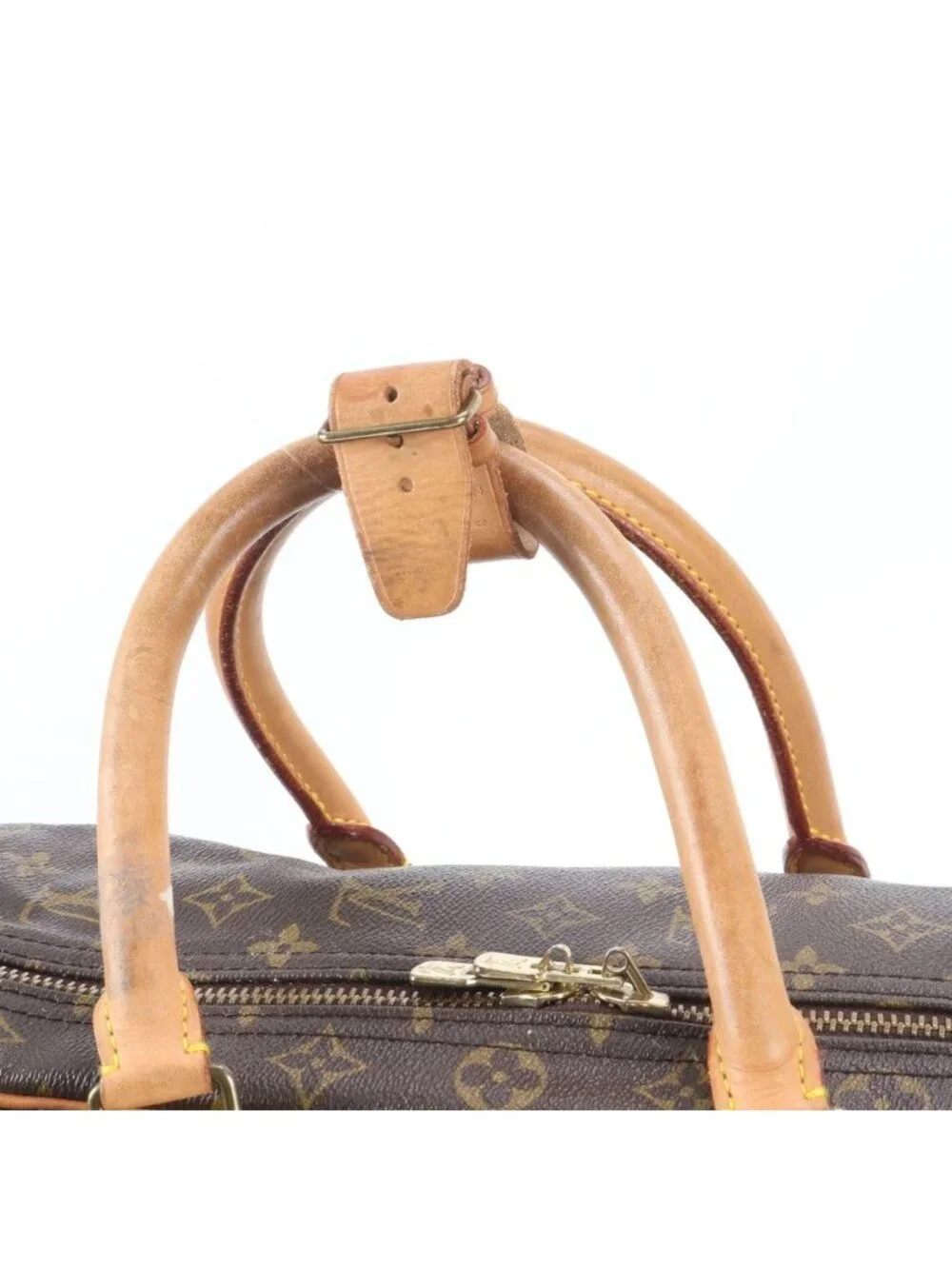 Louis Vuitton Monogram Sirius 60 Leather Boston Bag Tote